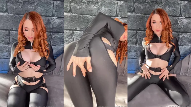 Amouranth Black Widow Playing Nude Nipples and Teasing Onlyfans Video
