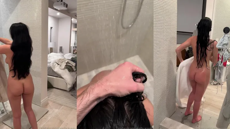 Camilla Araujo Sucking Dick and Fucked After Shower Onlyfans Video