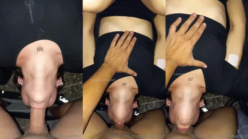 TikTok slut getting her throat destroyed