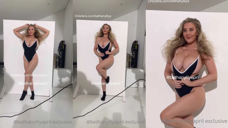 Beth Lily Teases Her Huge Titties in Swimwear Onlyfans Video