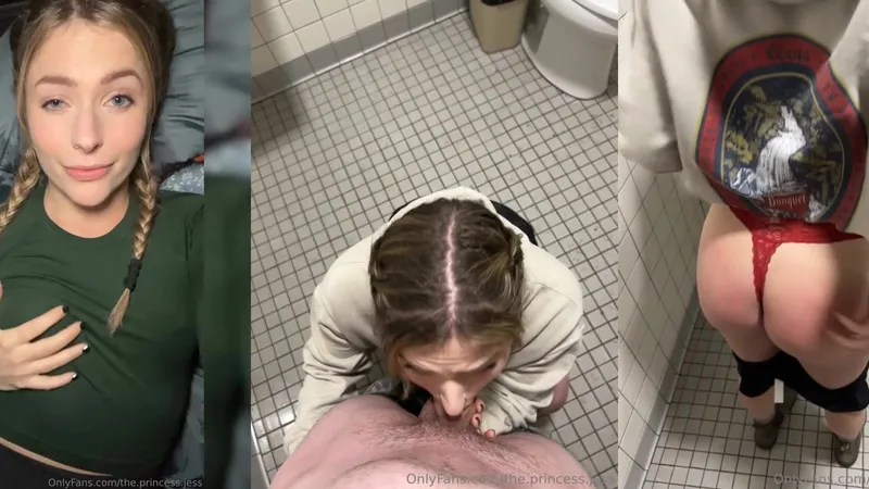 Jessnjamez Nude Pussy Fucking at Public Toilet Onlyfans Video