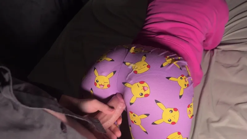 Stepbro rubs my backside innocently and dick slipped in... Kinky rubbing and Creamy Fuck