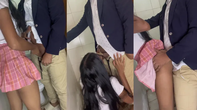 lanani0406 Student has sex with his teacher in the bathroom of the school