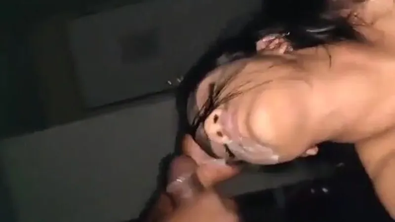 Indian Girl Giving Blowjob With Cum On Face