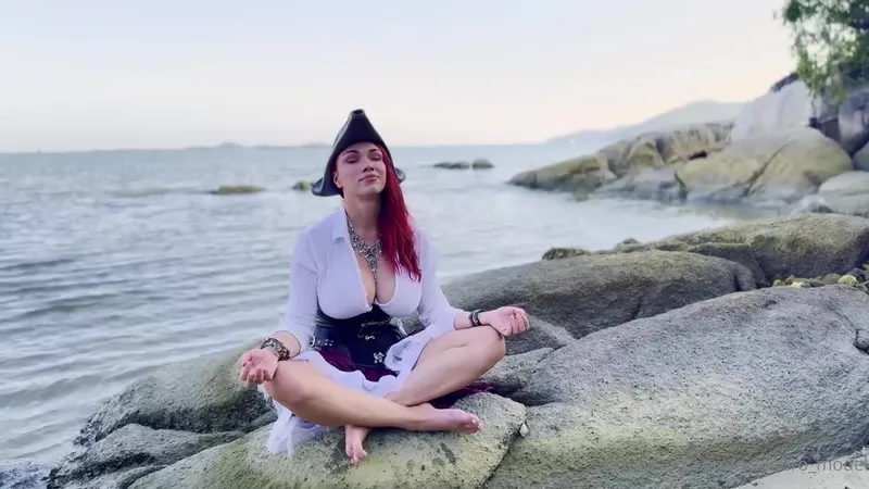 OnlyFans octokuro_model fucking tattooed pirate in doggy style