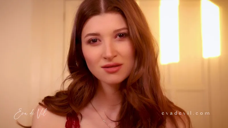 EvaDeVil Maintains Eye Contact While Playing in Seductive Lingerie
