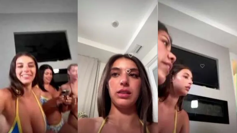Ambs Official Naked Live Stream Video With Her Girlfriends In Yellow Bikini