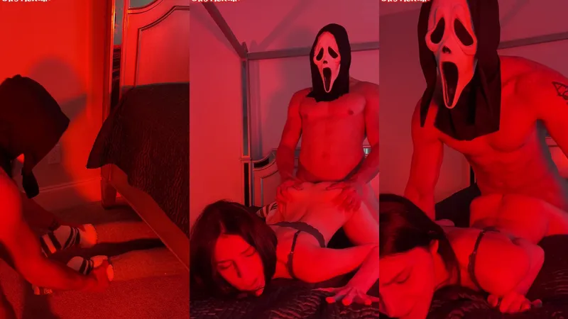 Naughty Ghost Roleplay Blowjob And Fuck Session In Red Light Video