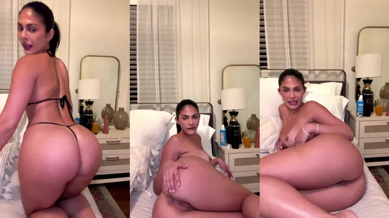 Amanda Trivizas Curvy Latina Goddess Playing Herself In Bedroom Video