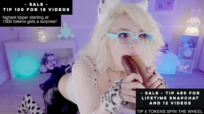 Cherrycrush Blonde Babe In Glasses Giving POV Blowjob On OnlyFans Video