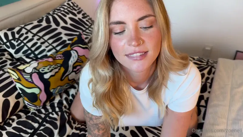 Zoeneli Riding A Hard Cock In Blonde Stepsister Roleplay OnlyFans Video