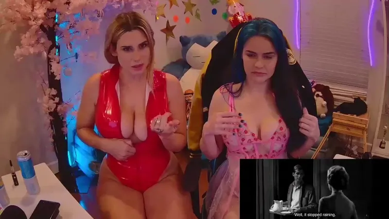 Chloe Lamb And Friend Tease In Sexy Lingerie While Enjoying A Playful Stream Video