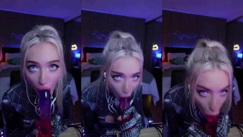 Ariesiatv Spidergirl ASMR JOI Dildo Blowjob Video Leaked