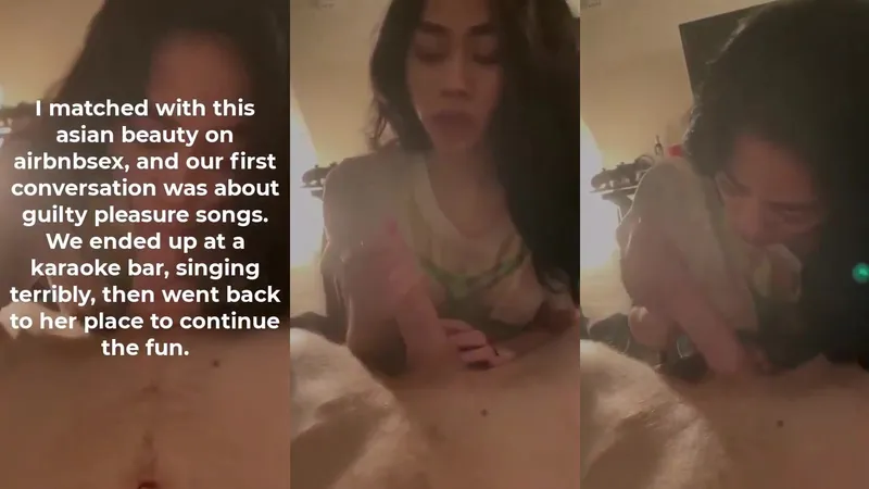 Petite Asian Cutie Loves Sucking Big Dick In Steamy POV Blowjob Video