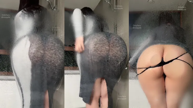 OnlyFans Xxapple Curvy Goddess Teasing In Shower Video