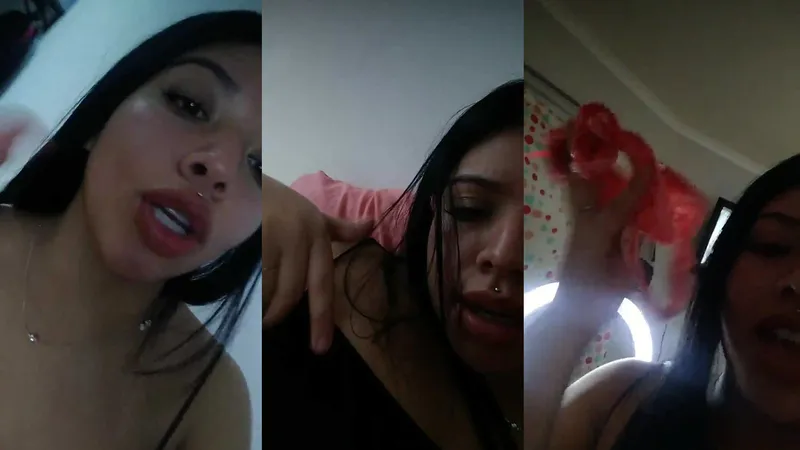 Turra Argentina Fingering Herself While Teasing Her Big Boobs In Live Video