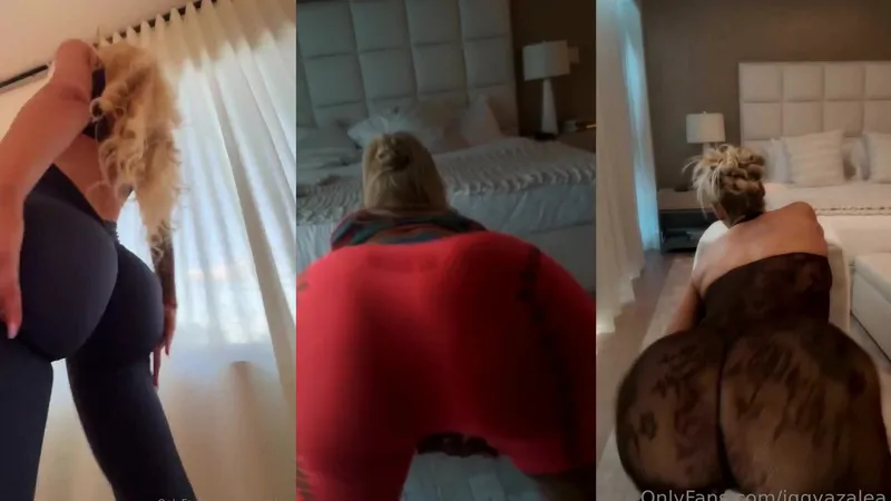 IggyAzalea Fit Babe Twerking Tease in Tight Outfit and Booty Closeups Video