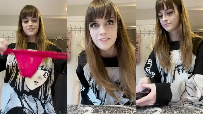 Soogsx Teasing in a Casual Shirt in this Exclusive OnlyFans Video
