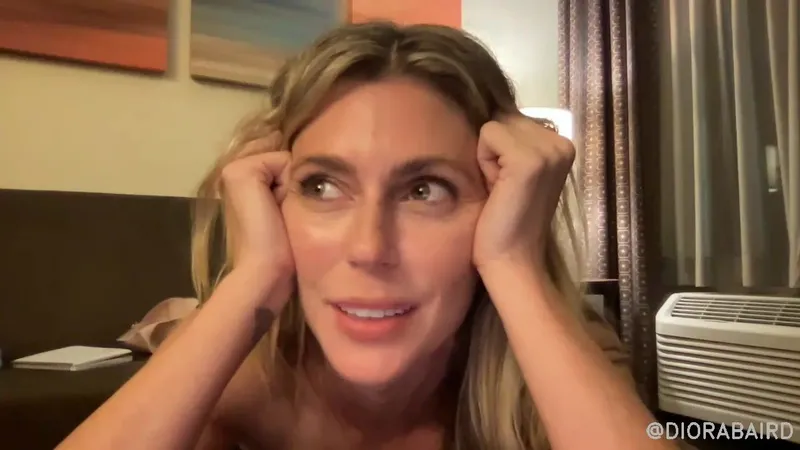 Diora Baird Stripping Naked In A Hotel Room And Teasing Her Boobs And Ass