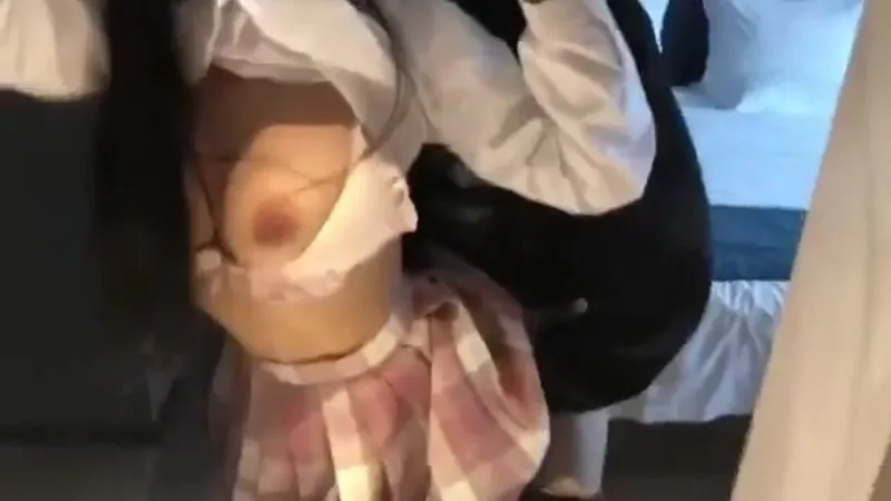 Asian Girl Getting doggy style quick fuck from a guy video