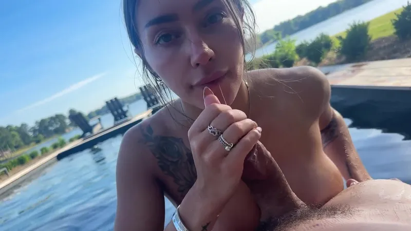Sisi Rose SNORTS My cum , real public outside pool sex- gorgeous Latina Perfect Tits