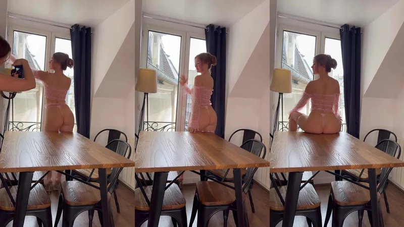 Kara Leona Strips Lace Lingerie In This Seductive Photo Shoot Video