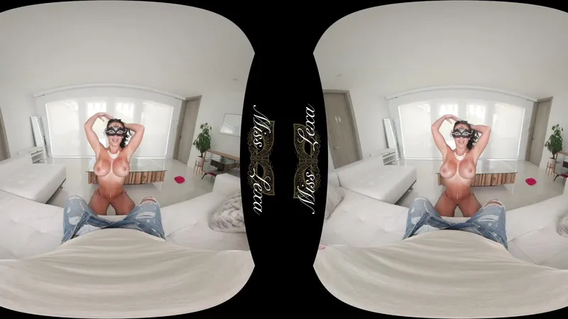Miss Lexa Sensual Blowjob Video In Bedroom With Masked Tease In Pink Dress