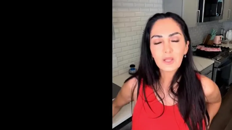 Ava Addams CamBro.tv video Curvy Goddess teases in red lingerie and plays with her favorite toys