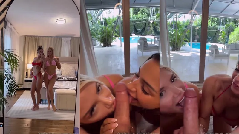 Summer Brookes With Ashleigh Skies POV Threesome Video Leaked