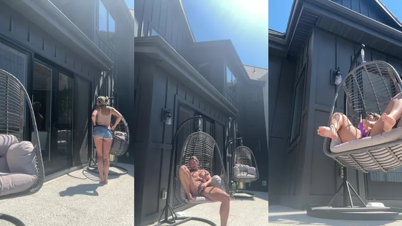 Txreemarie Masturbating while Sunbathing in Bikini Video