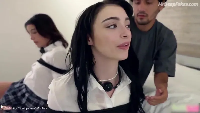 CHARLI DAMELIO Anal Fucking Video in Schoolgirl Uniform and Thick Thighs.