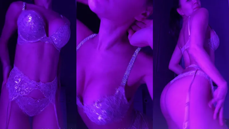 Mirasjuice Showing off her Tits and Curve Body in Disco Light Onlyfans Video