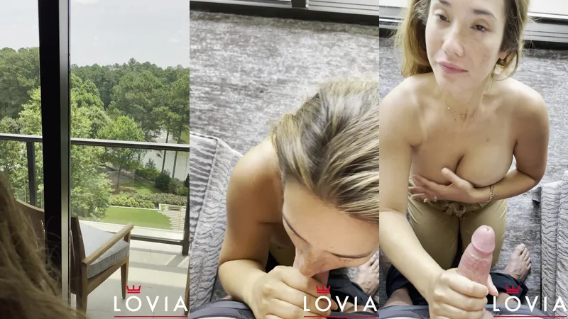 Eva Lovia Masturbates with Pink Dildo in Bedroom During Weekend Getaway