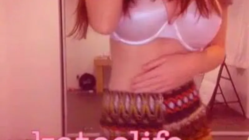 Katee Owen Teasing in Lingerie in Private Bedroom Video