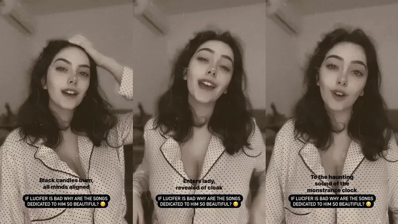 Shiftymine Seduces With Her Deep Cleavage Visible In A Playful Polka Dot Pajamas