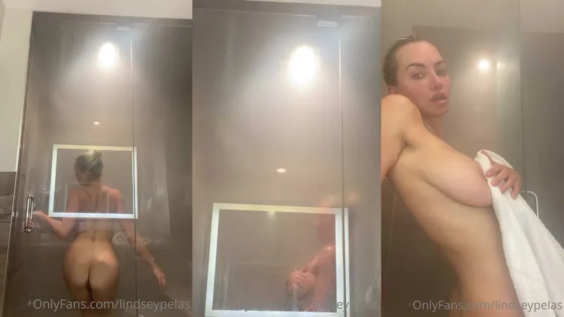 Lindsey Pelas Naked Shower Play In Steamy Glass Cabin Video