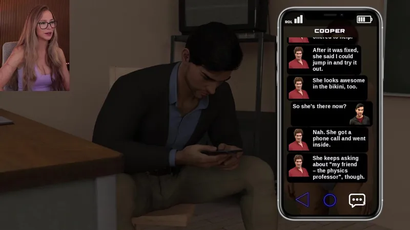 Bebahan Enjoy Playing a Porn Game in Live Stream Video