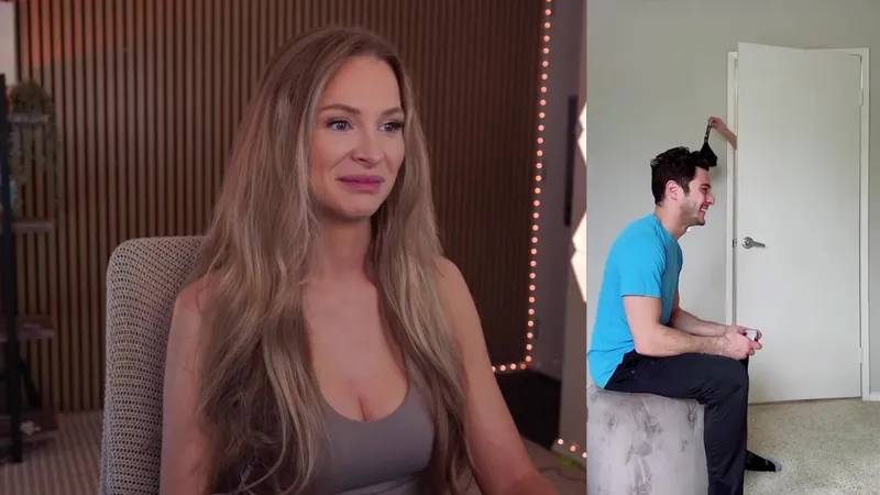 Bebahan Fit Babe Reacting to Dirty and Funny Clips While in Live Stream Video