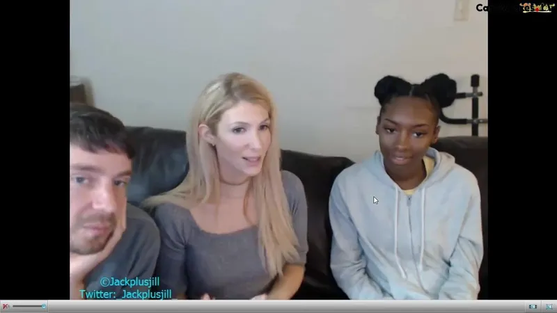 Jackplusjill and jasmine jaymeegreen get naughty in this steamy live stream video from Twitter.