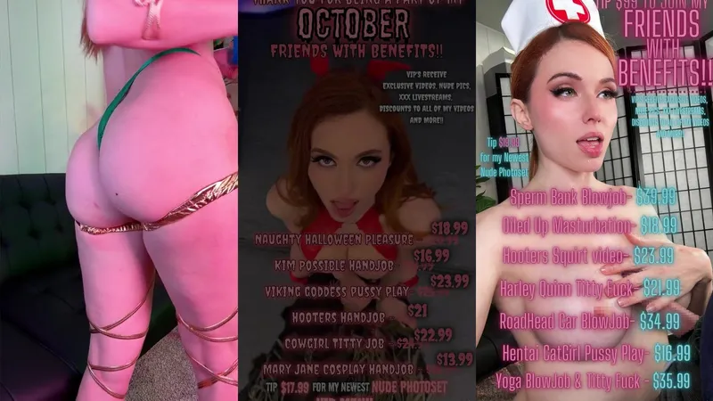 Amouranth shows off Thick Thighs in naughty nurse outfit in this lewd cosplay video