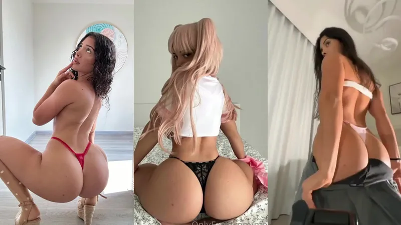 Onlyfans Model Show Off Her Massive Ass In Tiny Thongs Video