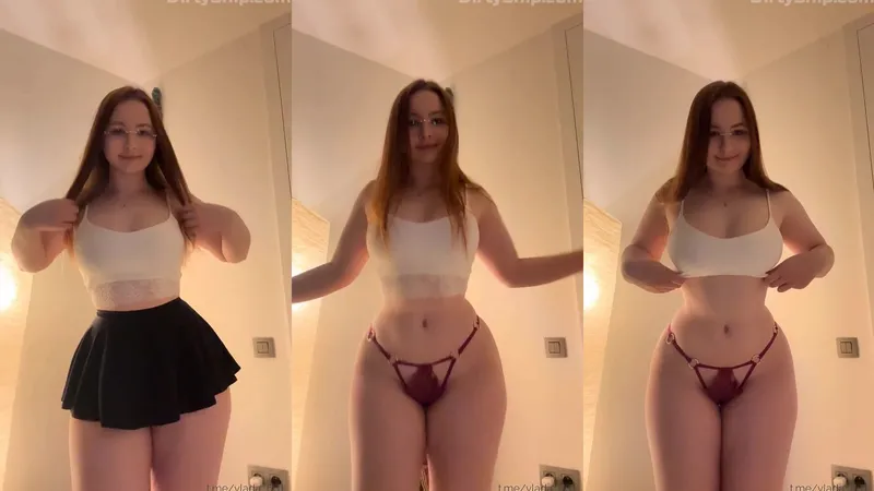 Vladislava_661 Topless Titty Tease in White Bra and Panties DirtyShip OnlyFans Video