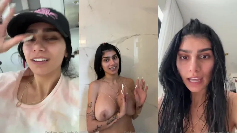 MiaKhalifa teases fans with boobs exposed during naughty OnlyFans Livestream video