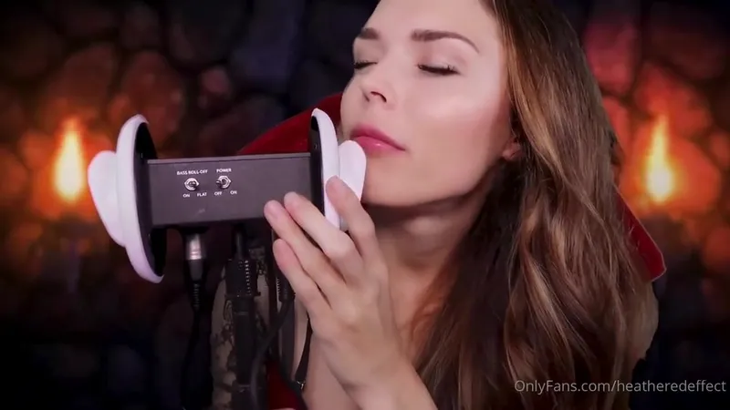 HeatheredEffect ASMR Vampire Ear Eating Video Leaked from OnlyFans