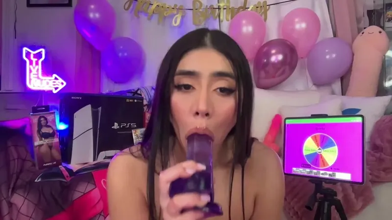 Violet Myers Live Stream Masturbation with Sex Toys and PS5 Giveaway Fun