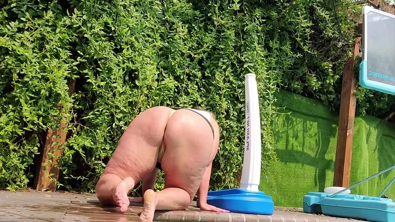 fantasymilfursula OnlyFans Curvy Goddess Teasing in White Bikini by the Pool in Outdoor video