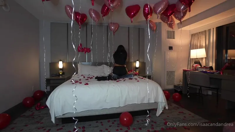 Isaacandandrea OnlyFans video of a romantic bedroom setup turns wild with passionate sex