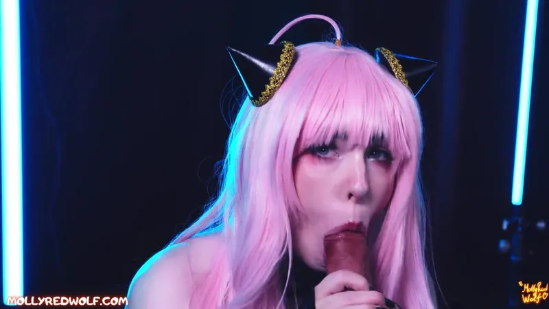 MollyRedWolf Anya's 6 Secret Interrogation Techniques with Blowjob and Twerking Tease in Kinky Cosplay video