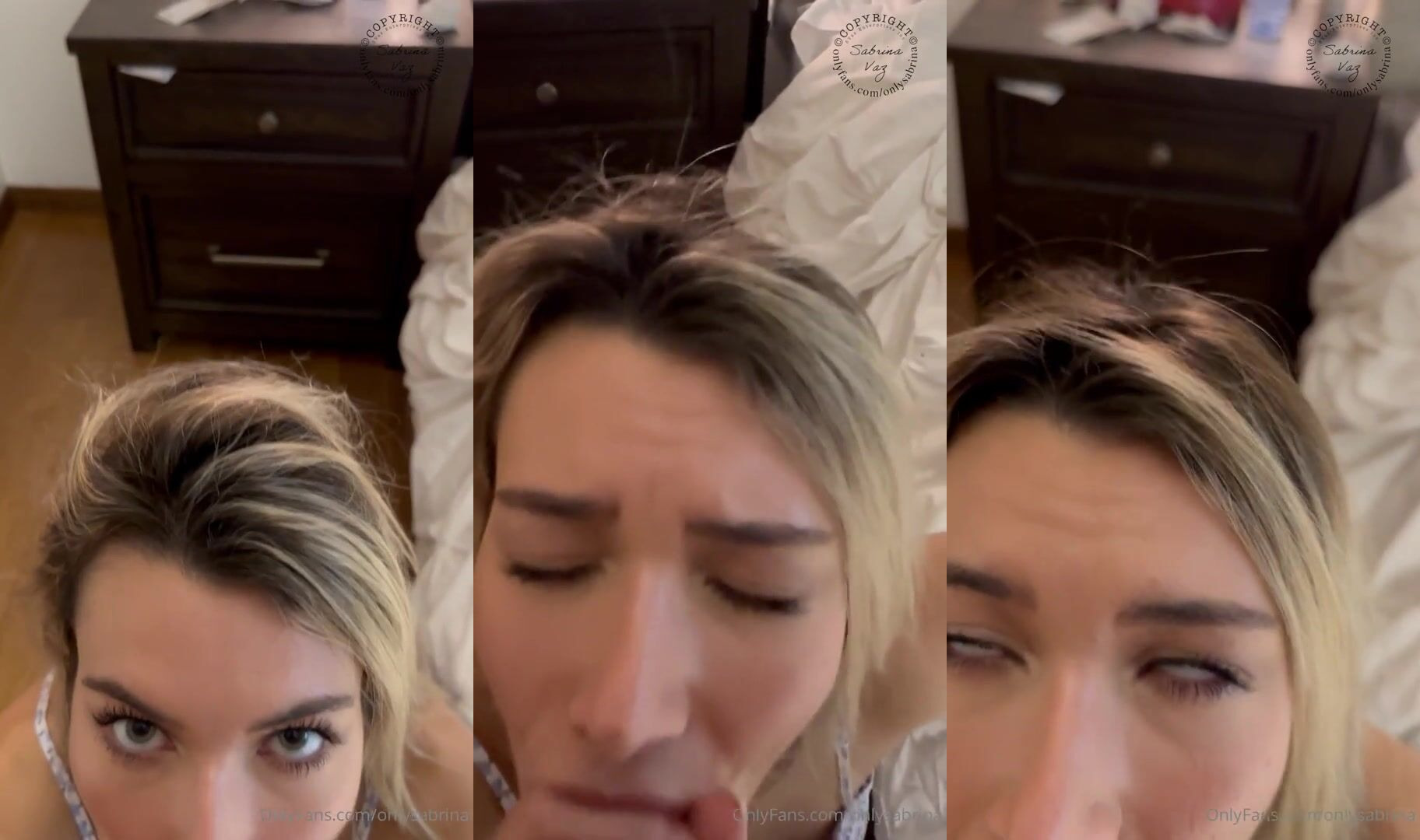 Sabrina Vaz Deep POV Blowjob Video on OnlyFans with Deepthroat Action