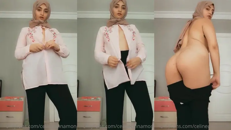 CelineCinnamon OnlyFans Curvy Goddess Strips to Reveal Her Big Booty and Juicy Tits in Bedroom Video